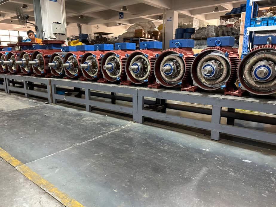 assembling line for induction motor